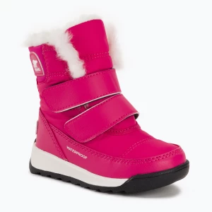 Śniegowce dziecięce Sorel Whitney II Strap WP cactus pink/black