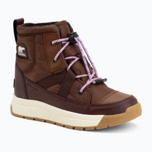 Śniegowce dziecięce Sorel Whitney III Mid Wp dark auburn / red Brązowy