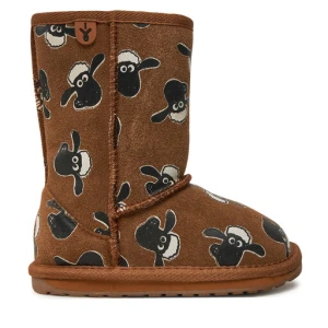 Śniegowce EMU Australia Shaun The Sheep Print K13107 Brązowy
