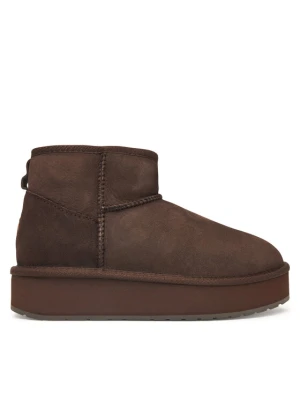 Śniegowce EMU Australia Stinger Micro Flatform 2.1 W13296 Brązowy ciemny