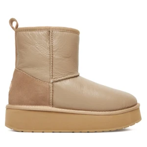 Śniegowce EMU Australia Stinger Mini Flatform Leather W13189 Beżowy