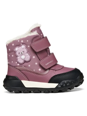 Śniegowce Geox B Trekkyup Girl B Abx B666MA 054FU C8007 S Różowy