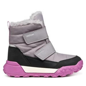 Śniegowce Geox J Trekkyup B Ab J46M7B 08V50 C1324 M Szary