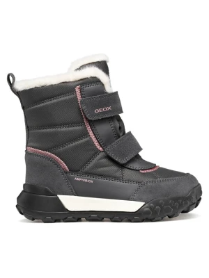 Śniegowce Geox J Trekkyup Girl B Abx J46M7E 08V22 C1377 M Szary ciemny