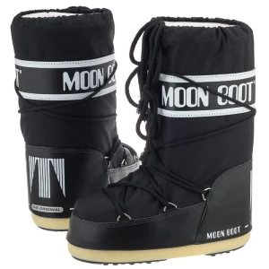 Śniegowce Icon Nylon Black Kids 1400440 N001 (MB14-a) Moon Boot