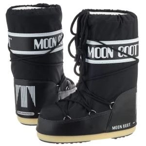 Śniegowce Icon Nylon Black Kids 1400440 N001 (MB14-a) Moon Boot