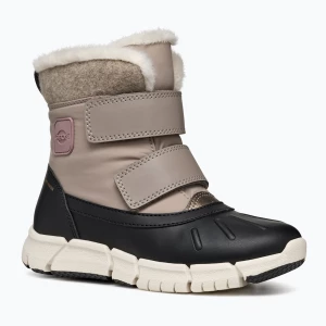 Śniegowce juniorskie Geox Flexyper ABX dark beige/black