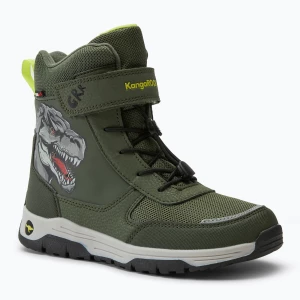 Śniegowce juniorskie KangaROOS K-MJ Edison EV RTX SL olive / limetta dino