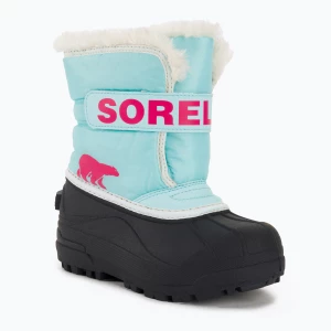 Śniegowce juniorskie Sorel Snow Commander ocean surf/cactus pink