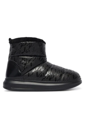 Śniegowce KARL LAGERFELD Kapri Kosi KL44558W Czarny