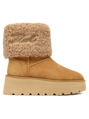 Śniegowce KARL LAGERFELD KL48653 Brązowy