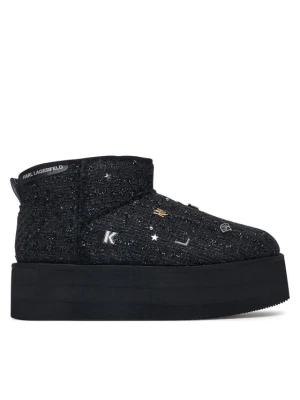 Śniegowce KARL LAGERFELD Thermo Charms & Studs KL48524B Czarny