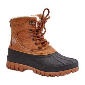 Śniegowce Lee Cooper LCJ-24-44-2869 Camel brązowe