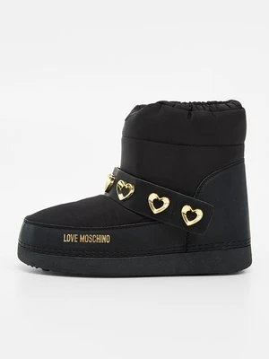 Śniegowce LOVE MOSCHINO antracytowy melanż