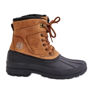 Śniegowce Męskie Lee Cooper LCJ-24-44-2873M Camel brązowe