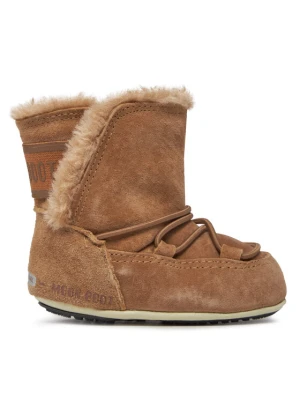 Śniegowce Moon Boot Crib Suede 34010300001 Brązowy