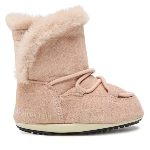 Śniegowce Moon Boot Crib Suede 34010300003 M Pale Pink