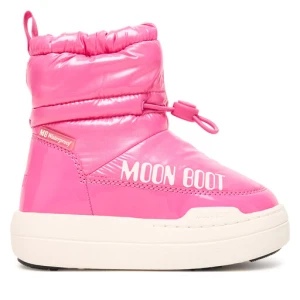 Śniegowce Moon Boot Jr Park Tube Mid Glitter Wp 80D3440110 Różowy