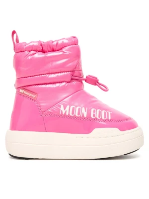 Śniegowce Moon Boot Jr Park Tube Mid Glitter Wp 80D3440110 Różowy