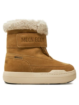 Śniegowce Moon Boot Junior Park Dtrap Boot Suede 80D3440040 Brązowy