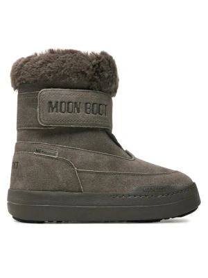 Śniegowce Moon Boot Junior Park Dtrap Boot Suede 80D3440040 Szary