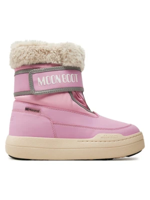 Śniegowce Moon Boot Junior Park Strap 80D3440030 Różowy