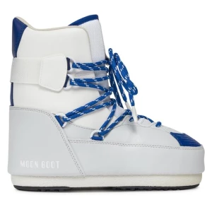 Śniegowce Moon Boot Sneaker Mid 14028200003 White/Lt.Grey/Blue