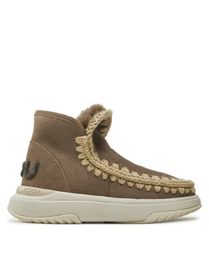Śniegowce Mou Eskimo Jogger Glitter Logo FW421001A Brązowy