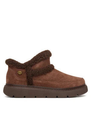 Śniegowce Skechers Bobs Keepsakes Lite - Winter Snug 114895 Brązowy ciemny
