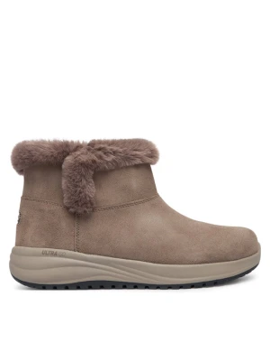 Śniegowce Skechers Waterproof Relaxed Fit: On-The-GO Stellar - Cozy Step 144745 / DKTP Brązowy ciemny