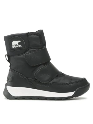 Śniegowce Sorel Childrens Whitney II Strap Wp NC3919-010 Czarny