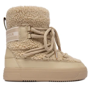 Śniegowce Tommy Hilfiger Faux Shearling Snowboot FW0FW08788 Écru
