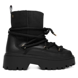 Śniegowce Tommy Hilfiger Real Shearling Laceup Snowboot FW0FW08996 Czarny