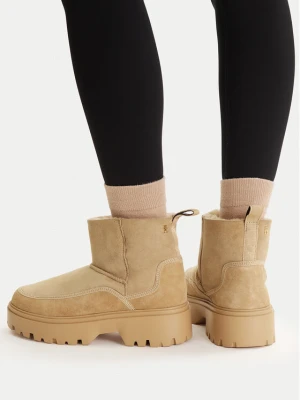 Śniegowce Tommy Hilfiger Real Shearling Pullon FW0FW08997 Beżowy