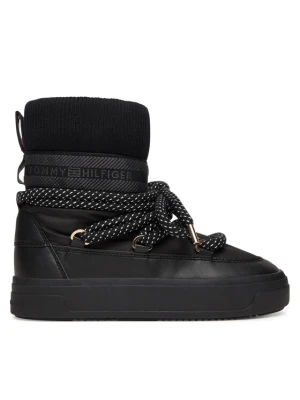 Śniegowce Tommy Hilfiger Snow Boot Water Repellent FW0FW09260 Czarny
