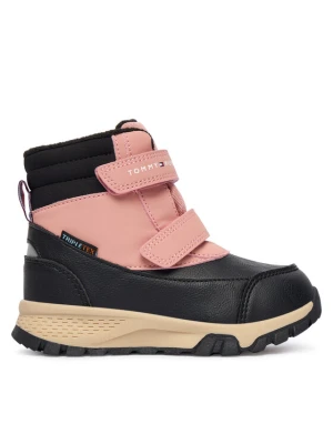 Śniegowce Tommy Hilfiger Velcro Bootie T1A5-34048-1592 M Czarny