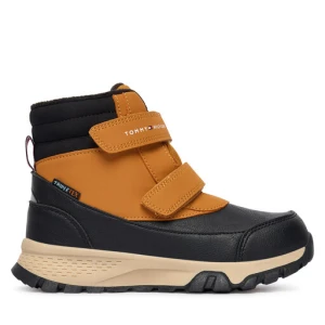 Śniegowce Tommy Hilfiger Velcro Bootie T1X5-34134-1592 D Czarny