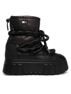 Śniegowce Tommy Jeans Tjw Platform Nylon Snowboot Wl EN0EN03163 Czarny