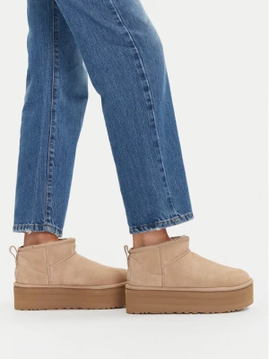 Śniegowce Ugg Classic Ultra Mini Platform 1135092 Beżowy
