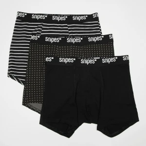 SNIPES 3 PACK - Black Tape Briefs Boxershorts mężczyźni Bielizna czarny rozmiar Odzież