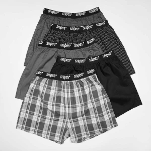 SNIPES 5 PACK - Black Tape  Woven Boxershorts mężczyźni Bielizna szary rozmiar Mężczyźni