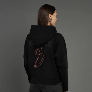 Snipes S Patch Oversized Hoodie, markiSNIPES, Bluzy, w kolorze czarny, rozmiar: