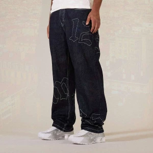 125mm x SNIPES Straight Leg Raw Denim mężczyźni Spodnie dżinsowe niebieski rozmiar Odzież