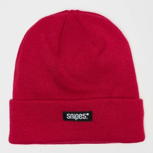 SNIPES Woven Label Beanie red uniseks Czapki beanie czerwony rozmiar Akcesoria
