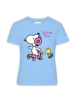 Snoopy Mood Crew Neck T-Shirt MC2 Saint Barth