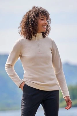 Snowdon - damski melanżowy polar - Beige Mountain Warehouse