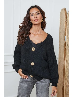 So Cachemire Kardigan "Believe" w kolorze czarnym rozmiar: L