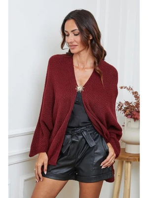 So Cachemire Kardigan "Enouka" w kolorze bordowym rozmiar: M