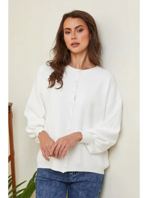 So Cachemire Kardigan "Hatvan" w kolorze białym rozmiar: S