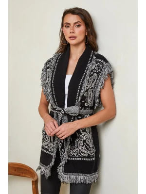 So Cachemire Ponczo "Albertirsa" w kolorze czarym rozmiar: M